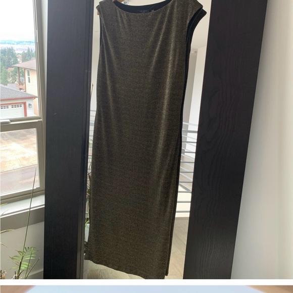 Ted Baker Gold sparkly dress size Ted 5 US 12 - Picture 4 of 11